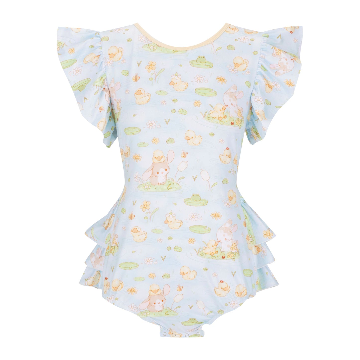 ODU Darling Ducklings Ruffle But Onesie