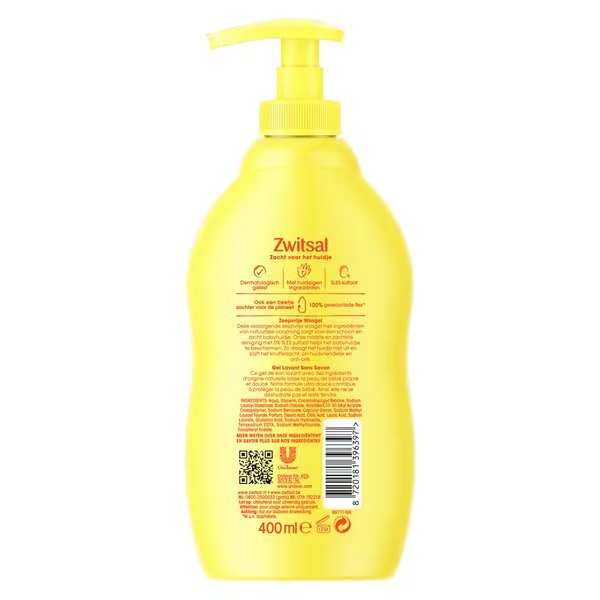 Zwitsal Zeepvrije Wasgel - 400ml