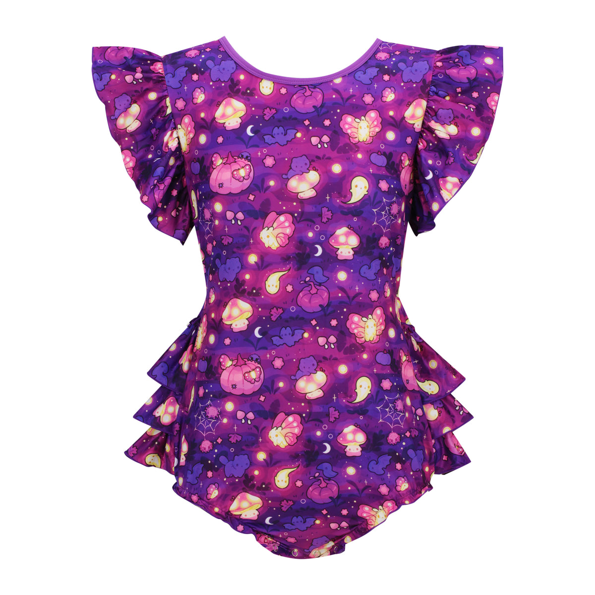 ODU Mushroom Moonlight Ruffle But Onesie