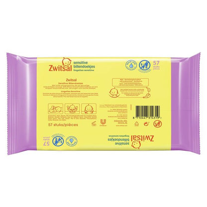 Zwitsal Sensitive Lotion Doekjes - 57stks