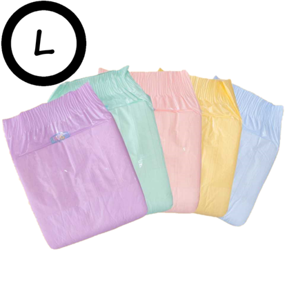 LNGU Regenbogen Pastell L Loose